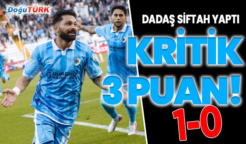 Erzurumspor’dan kritik 3 puan!