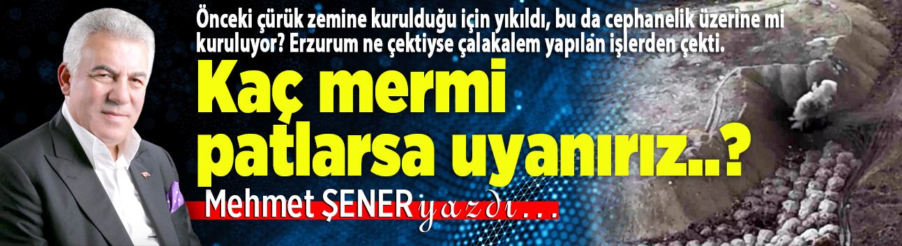 Kaç mermi patlarsa uyanırız ..?